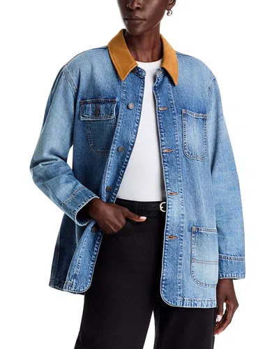 Johnny Was California Sunrise Denim Jacket In Vintage Denim In Blue