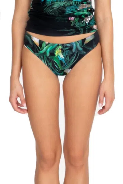 Johnny Was Calla Lily Hipster Bikini Bottom In Multi In Green