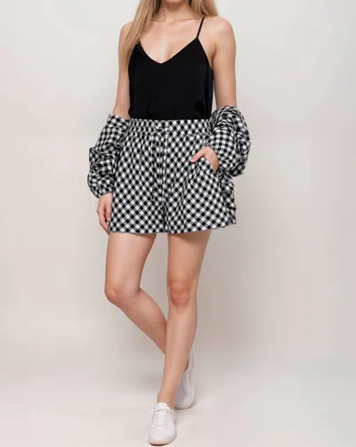 Johnny Was Calme Drawstring A‑line Short In Black/white
