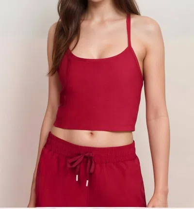 Johnny Was Calme Endurance Cross Back Cami In Rio Red