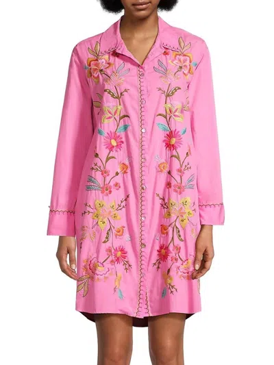 Johnny Was Camellia Tunic Dress In Pink