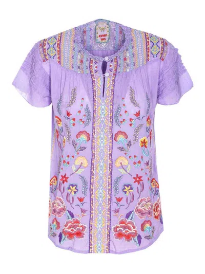 Johnny Was Lafaret Shirt In Purple