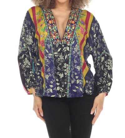 Johnny Was Cantero Jacket In Blue In Multi