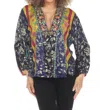 Johnny Was Cantero Jacket In Blue In Multi