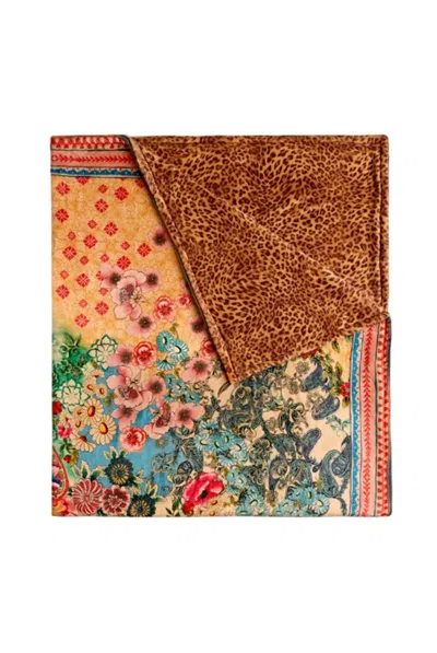 Johnny Was Carlina Laurel Canyon Cozy Blanket In Multi In Brown