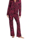 Johnny Was Carrie Long Pajama Set In Red In Red