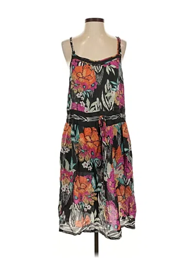 Pre-owned Johnny Was Casual Dress In Black