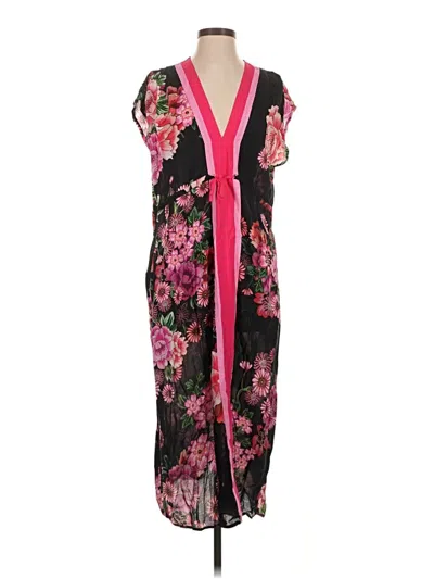 Pre-owned Johnny Was Casual Dress In Black
