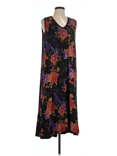 Pre-owned Johnny Was Casual Dress In Black