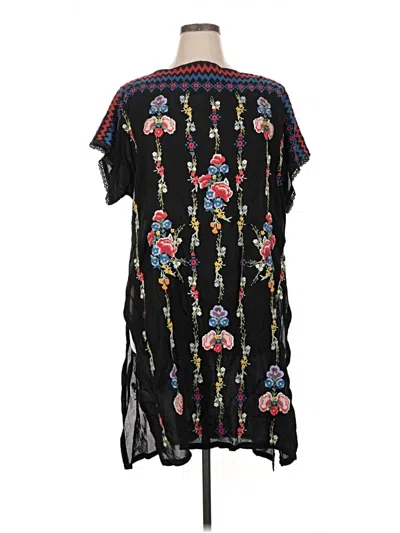 Pre-owned Johnny Was Casual Dress In Black