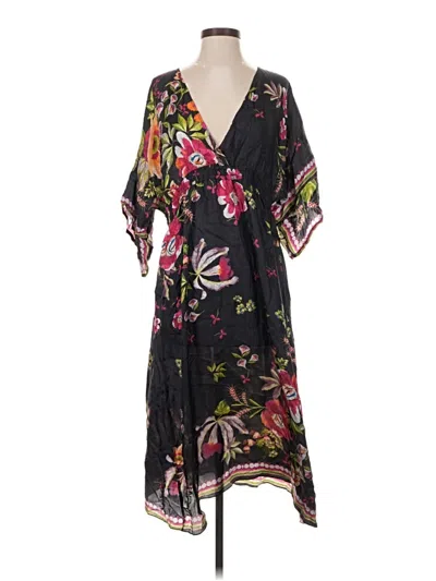 Pre-owned Johnny Was Casual Dress In Black