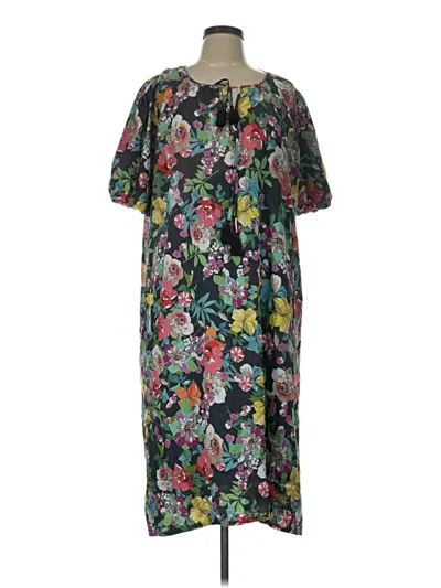 Pre-owned Johnny Was Casual Dress In Black