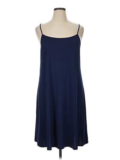 Pre-owned Johnny Was Casual Dress In Blue