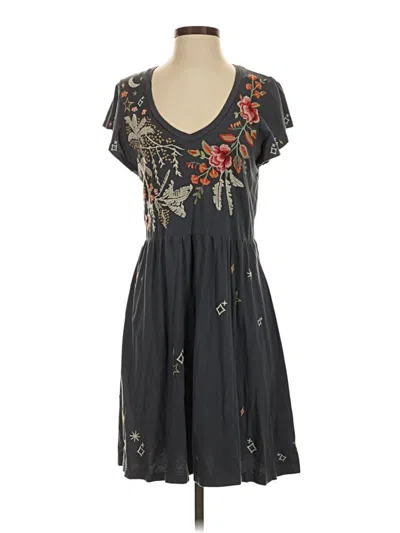 Pre-owned Johnny Was Casual Dress In Gray