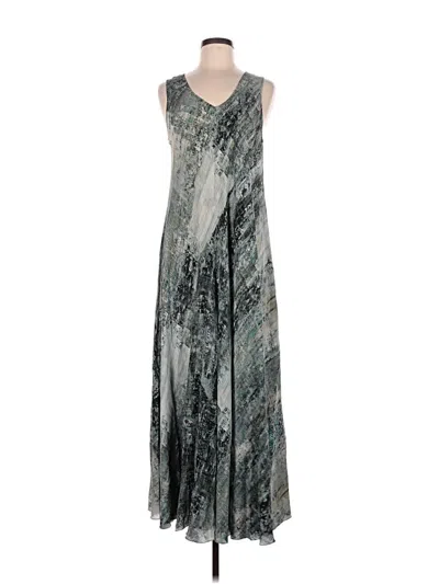 Pre-owned Johnny Was Casual Dress In Gray