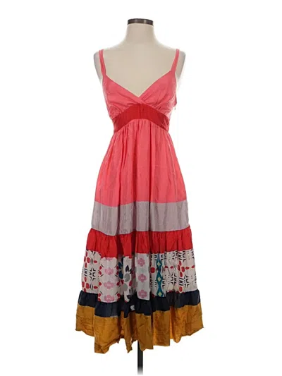 Pre-owned Johnny Was Casual Dress In Pink