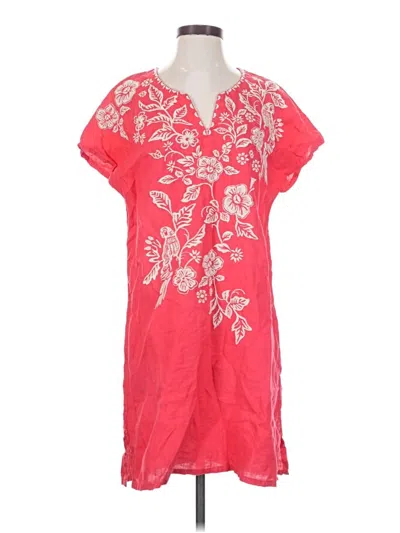 Pre-owned Johnny Was Casual Dress In Red