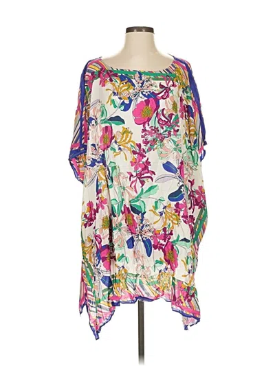 Pre-owned Johnny Was Casual Dress In White