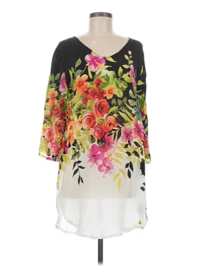 Pre-owned Johnny Was Casual Dress In White