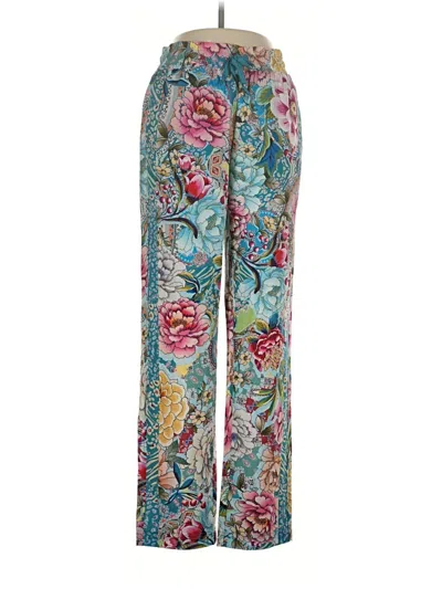Pre-owned Johnny Was Casual Pants In Teal