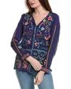 Johnny Was Catina Blouse In Blue