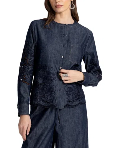 Johnny Was Cecila Blouse In Blue