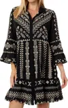 Johnny Was Charis Easy Tiered Slip Dress In Black