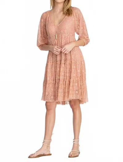 Johnny Was Chelly Mini Dress In Muted Clay In Pattern