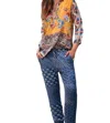 Johnny Was Cher Embroidered Pant In Denim In Blue