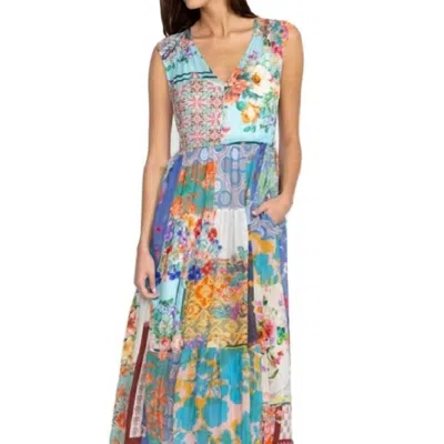 Johnny Was Cherika Natania Dress In Multi In Blue