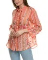 Johnny Was Cherri Kimono Sleeve Shirt In Multi In Multi