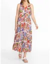 Shop Johnny Was Chevron Tiered Tank Dress In Biarritz