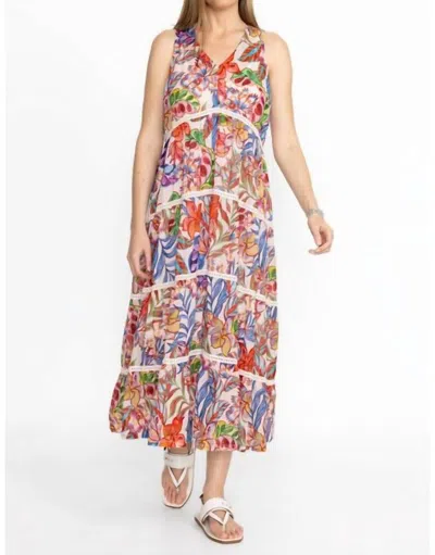 Johnny Was Chevron Tiered Tank Dress In Biarritz