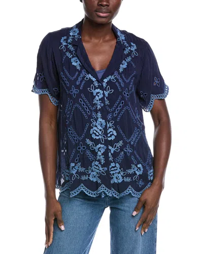 Johnny Was Chryssie Camp Shirt In Multi