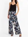 Johnny Was Chryssy Charmeuse Wide Leg In Blue In Blue
