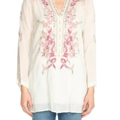 Johnny Was Clio Tunic In Shell In Pink