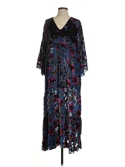 Pre-owned Johnny Was Cocktail Dress In Black