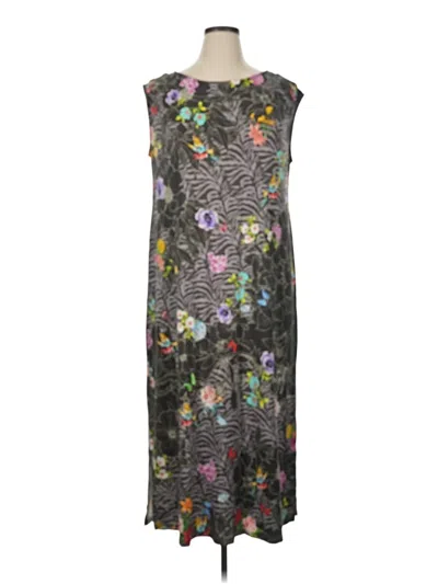 Pre-owned Johnny Was Cocktail Dress In Gray