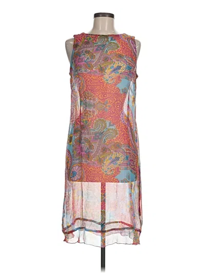 Pre-owned Johnny Was Cocktail Dress In Pink