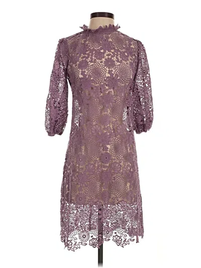 Pre-owned Johnny Was Cocktail Dress In Purple