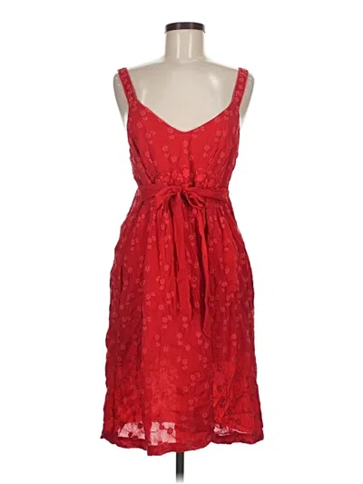 Pre-owned Johnny Was Cocktail Dress In Red