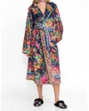 Johnny Was Cozy Robe In Darnahta Scarf Print