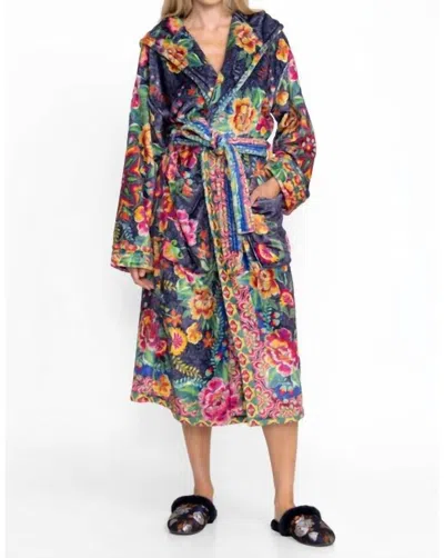 Johnny Was Cozy Robe In Darnahta Scarf Print