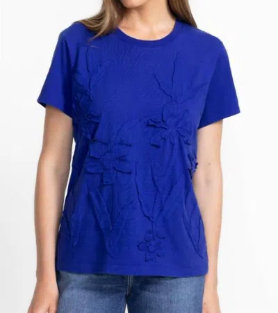 JOHNNY WAS CREW NECK TEE IN ANTOINETTE BLUING