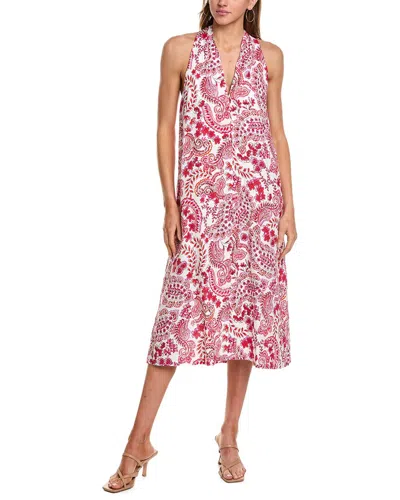 Johnny Was Crisscross Linen Dress In Multi