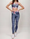 Johnny Was Cross Waistbad Active Legging In Multi In Multi