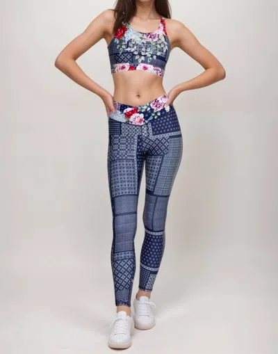 Johnny Was Cross Waistbad Active Legging In Multi
