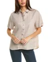 JOHNNY WAS JOHNNY WAS CUFF SLEEVE LINEN CAMP SHIRT