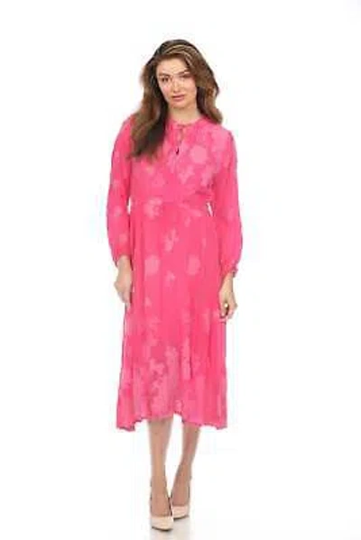 Pre-owned Johnny Was Daisy Leonna Midi Dress Boho Chic C31223 In Festival Fuschia