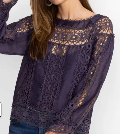 Johnny Was Danilia Lace Blouse In Purple